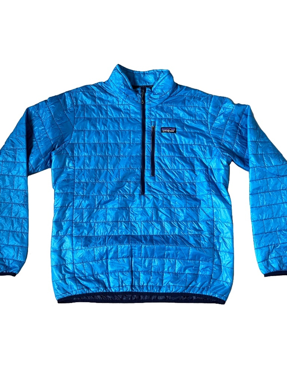 Patagonia Nano Puff Pullover Light Blue Hiking Insulated Outdoors
